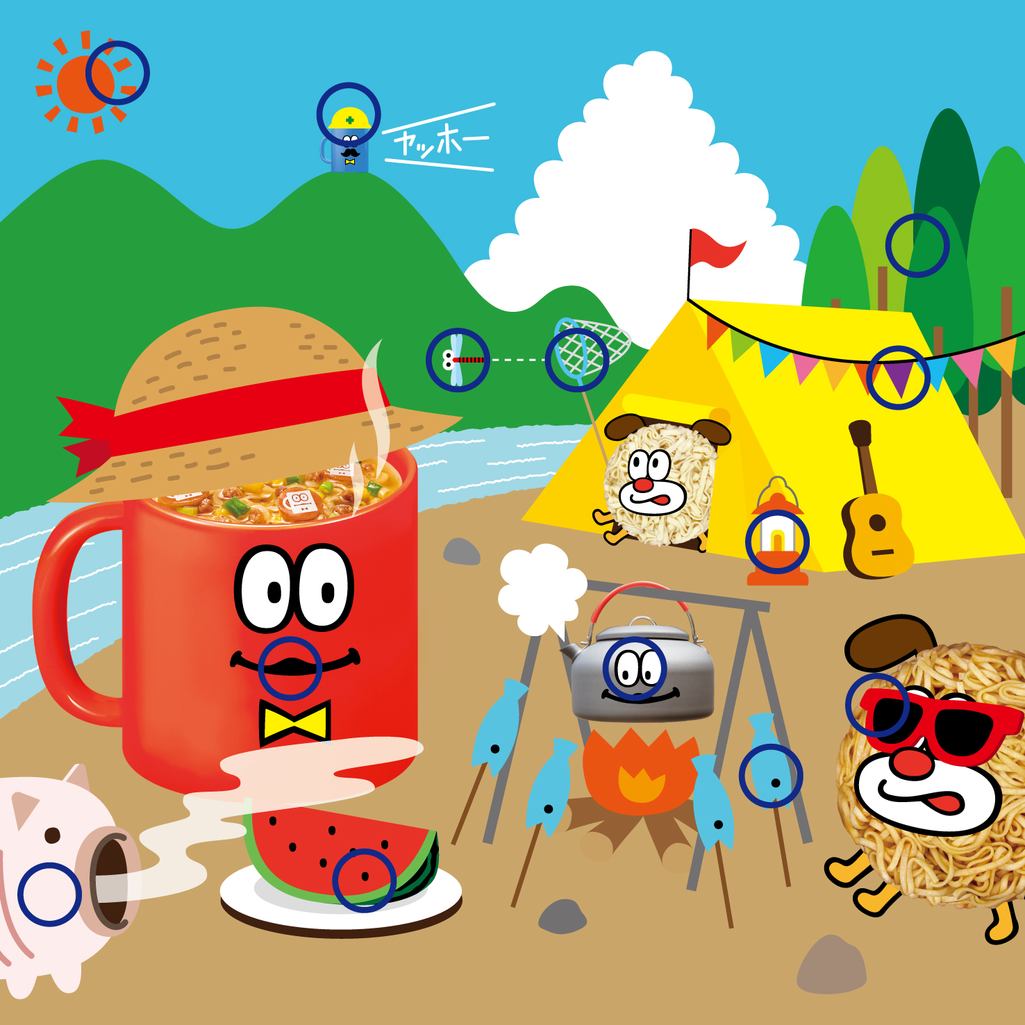ちがいさがし24年夏の答え